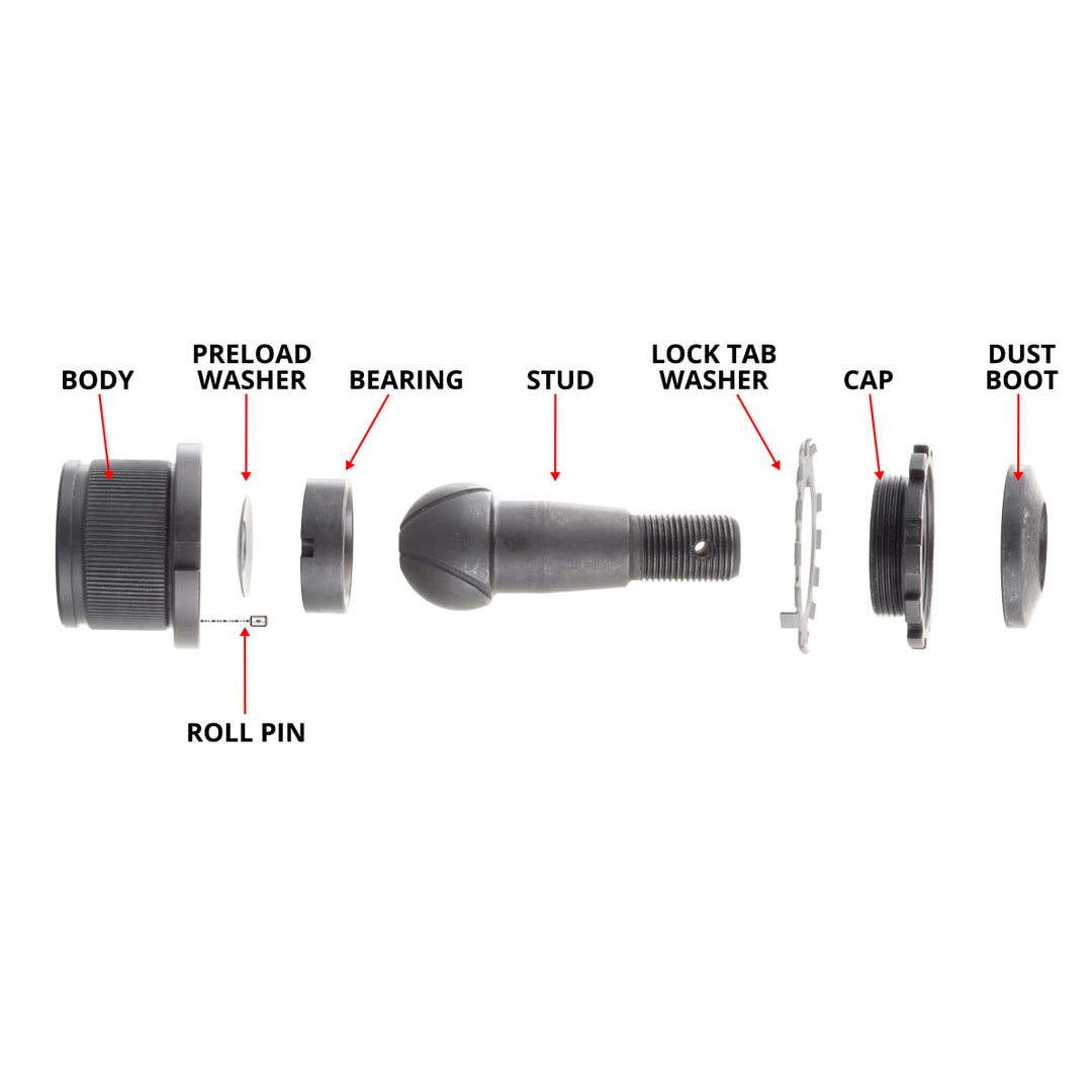 Dodge Ram 03-13 HD Knurled Adjustable Ball Joint Kit 1500/2500/3500 4X4 Synergy MFG | SKU 4123KN