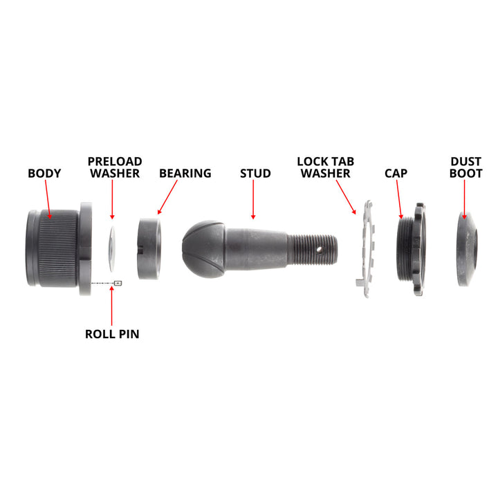 Dodge Ram 03-13 HD Knurled Adjustable Ball Joint Kit 1500/2500/3500 4X4 Synergy MFG | SKU 4123KN