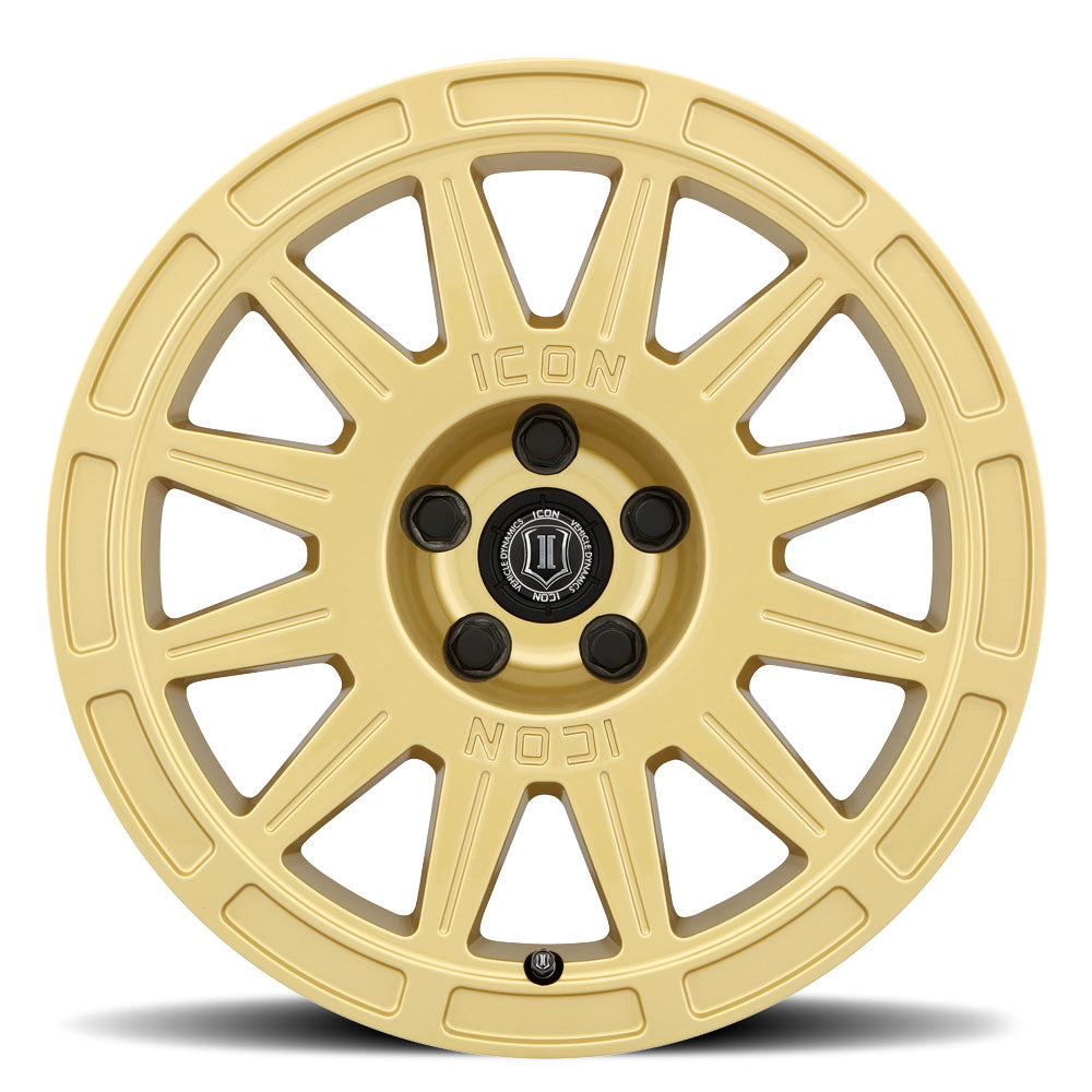ICON Alloys Ricochet Gloss Gold 17x8 5x4.5 38mm Offset 6" BS (7017806560GG)
