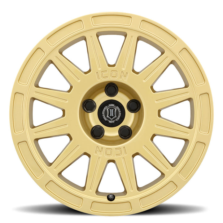 ICON Alloys Ricochet Gloss Gold 17x8 5x4.5 38mm Offset 6" BS (7017806560GG)