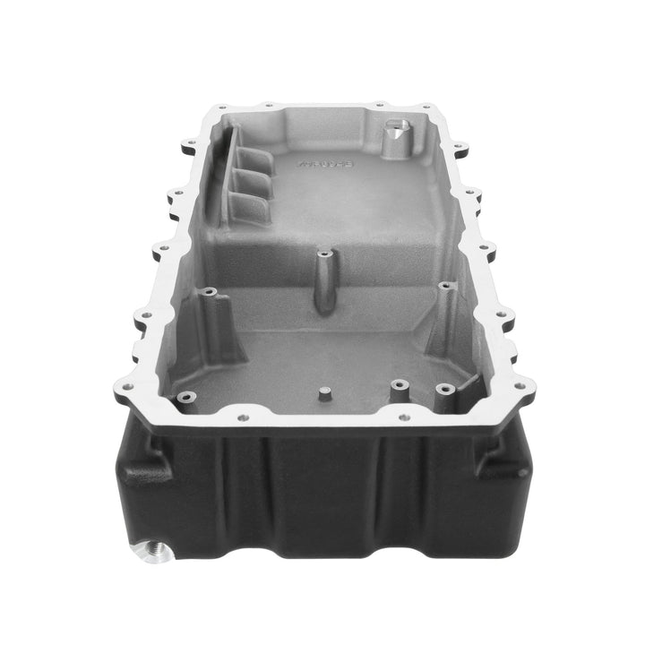 Holley Cast Aluminum Rear Sump Oil Pan - Ford Coyote Swap - Black | SKU 302-80BK