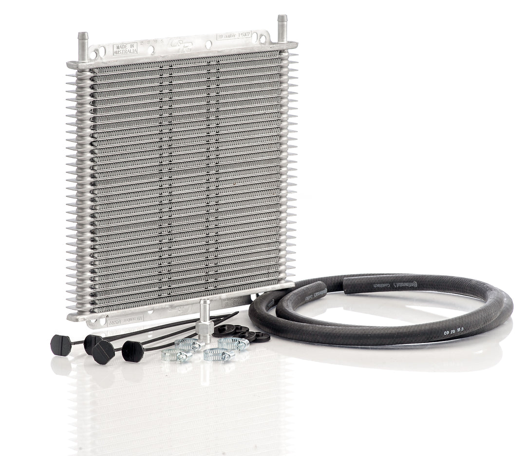 C&R Trans Oil Cooler Kit 11" x 10" x 3/4" 3/8" Push On Barb 42-00006 | image 2