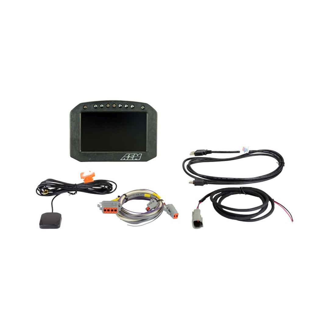 AEM CD-5FG Carbon GPS-Enabled Flat Panel Digital Dash Display | SKU 30-5602F