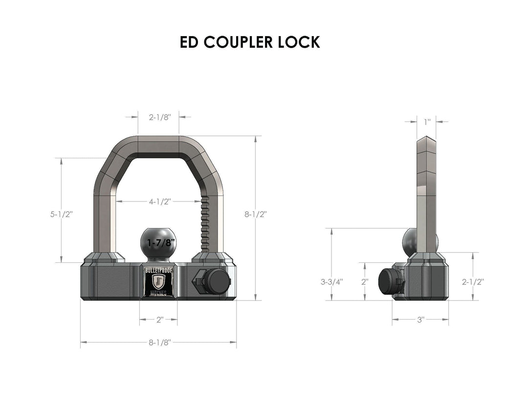 BulletProof Extreme Duty Coupler Lock (EDCOUPLERLOCK)