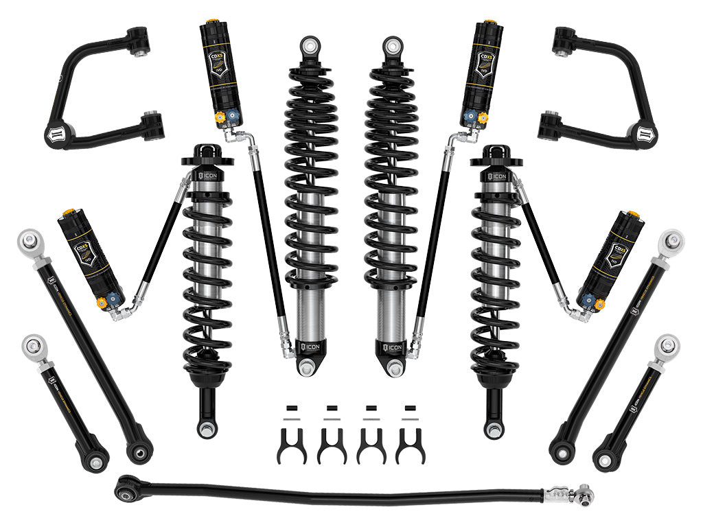 ICON 2021-2026 Ford Bronco Non-Sasquatch 3-4" Lift Stage 7 Suspension System CDXS Tubular