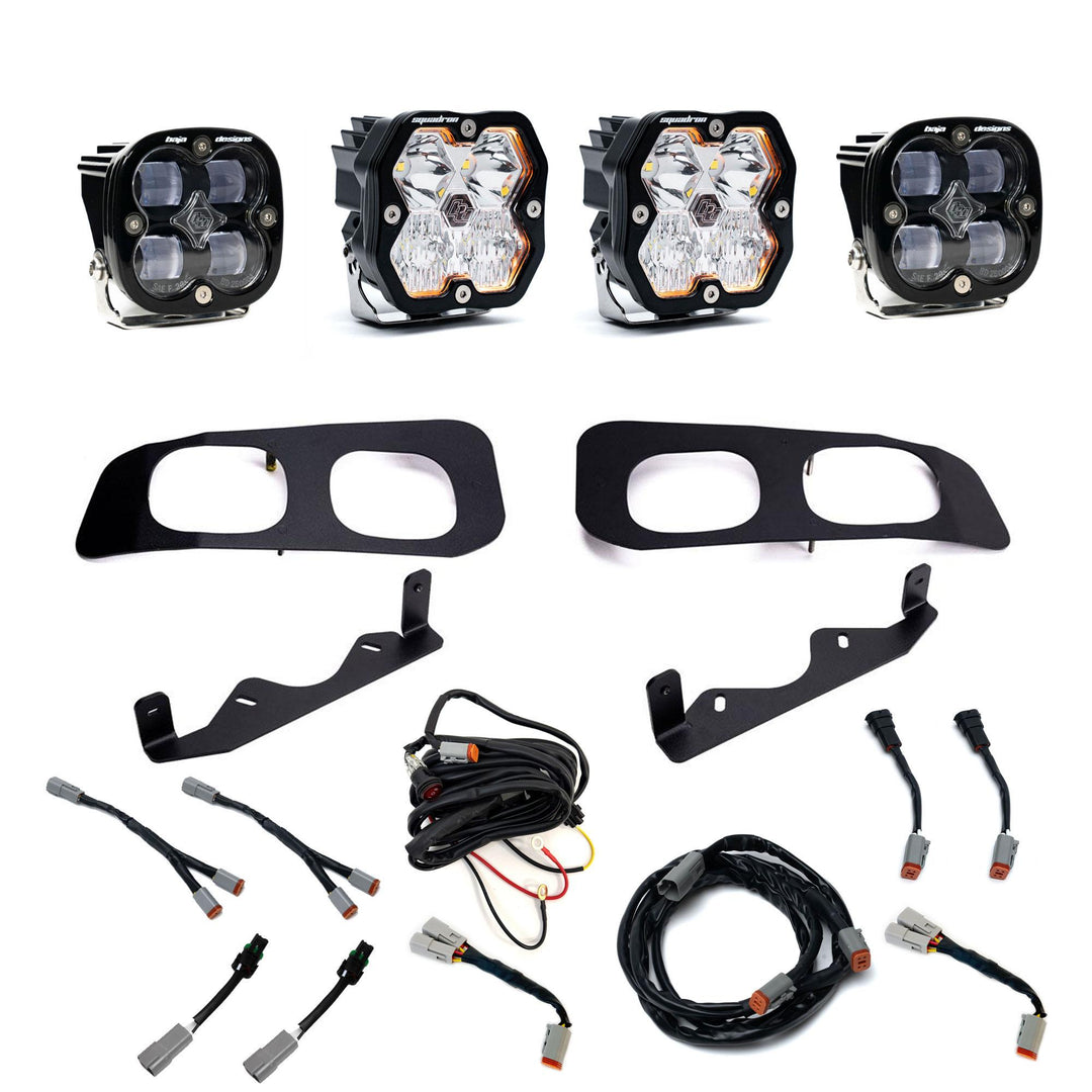 Squadron 2.0 Sport/Squadron Sae Dual Fog Pocket Light Kit Ford 2023-26 F-250/350 Super Duty Clear Toggle 44-0031