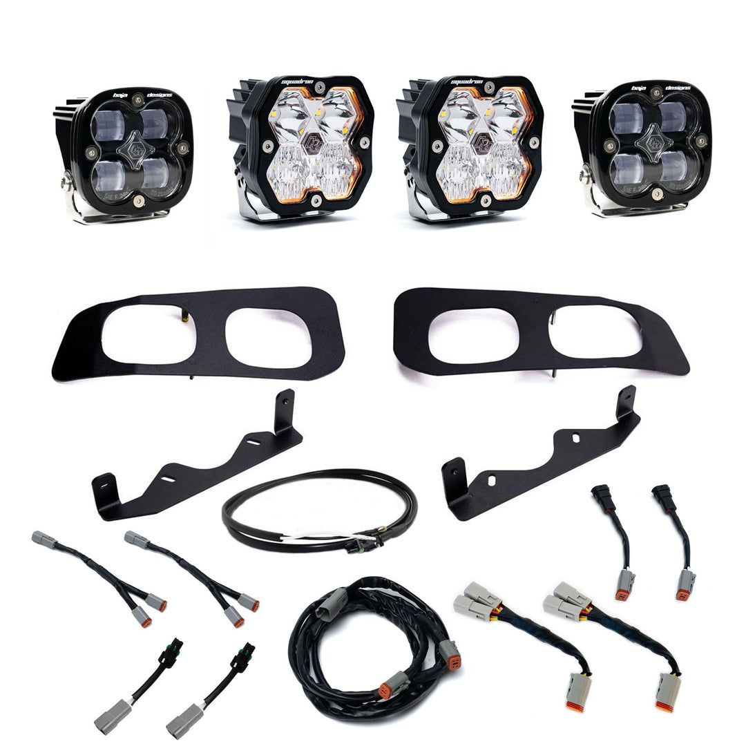 Squadron 2.0 Sport/Squadron Sae Dual Fog Pocket Light Kit Ford 2023-26 F-250/350 Super Duty Clear Upfitter 44-0031-UP