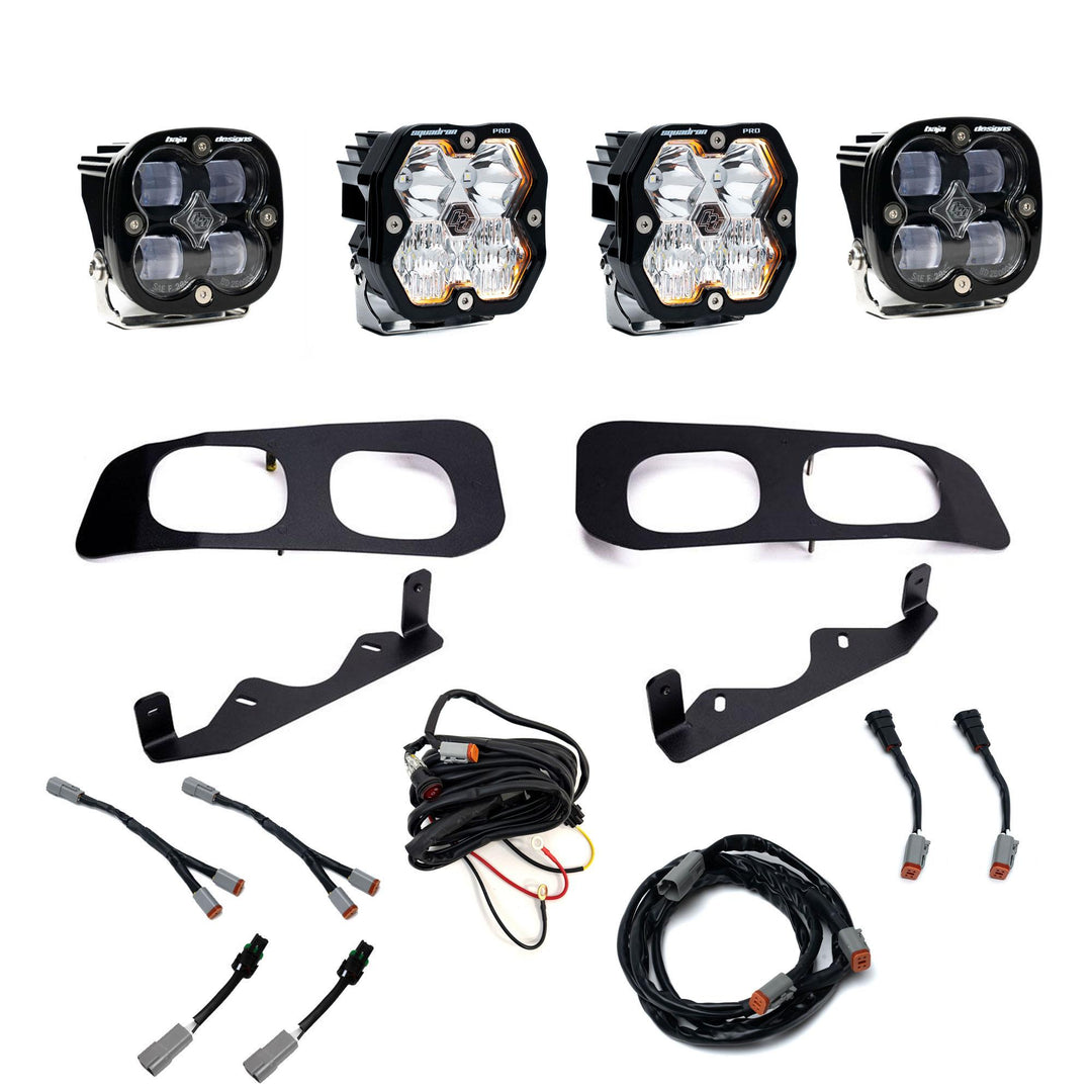 Squadron 2.0 Pro/Squadron Sae Dual Fog Pocket Light Kit Ford 2023-26 F-250/350 Super Duty Clear Toggle 44-0033