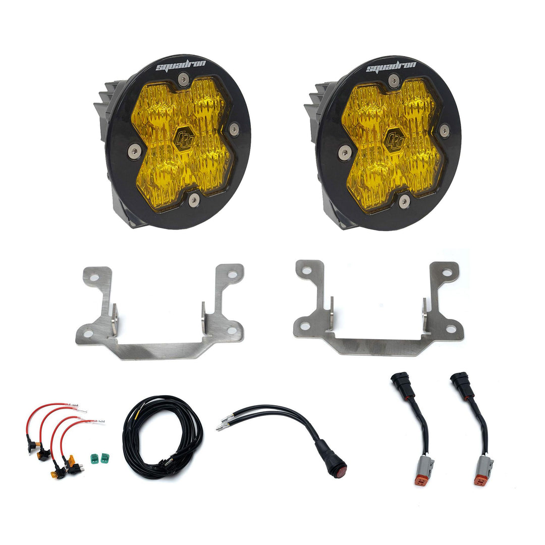 Squadron 2.0 Sport Fog Pocket Light Kit Ram 2019-25 2500/3500 Big Horn Baja Amber 44-0038