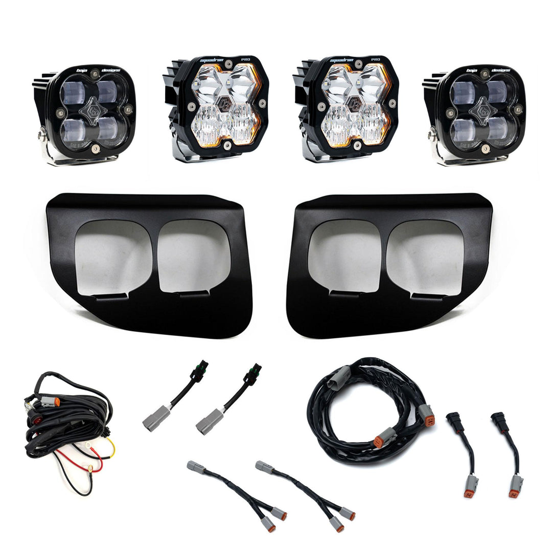 Squadron 2.0 Pro/Squadron Sae Dual Fog Pocket Light Kit Ford 2020-22 F-250/350 Super Duty Clear Toggle 44-0039