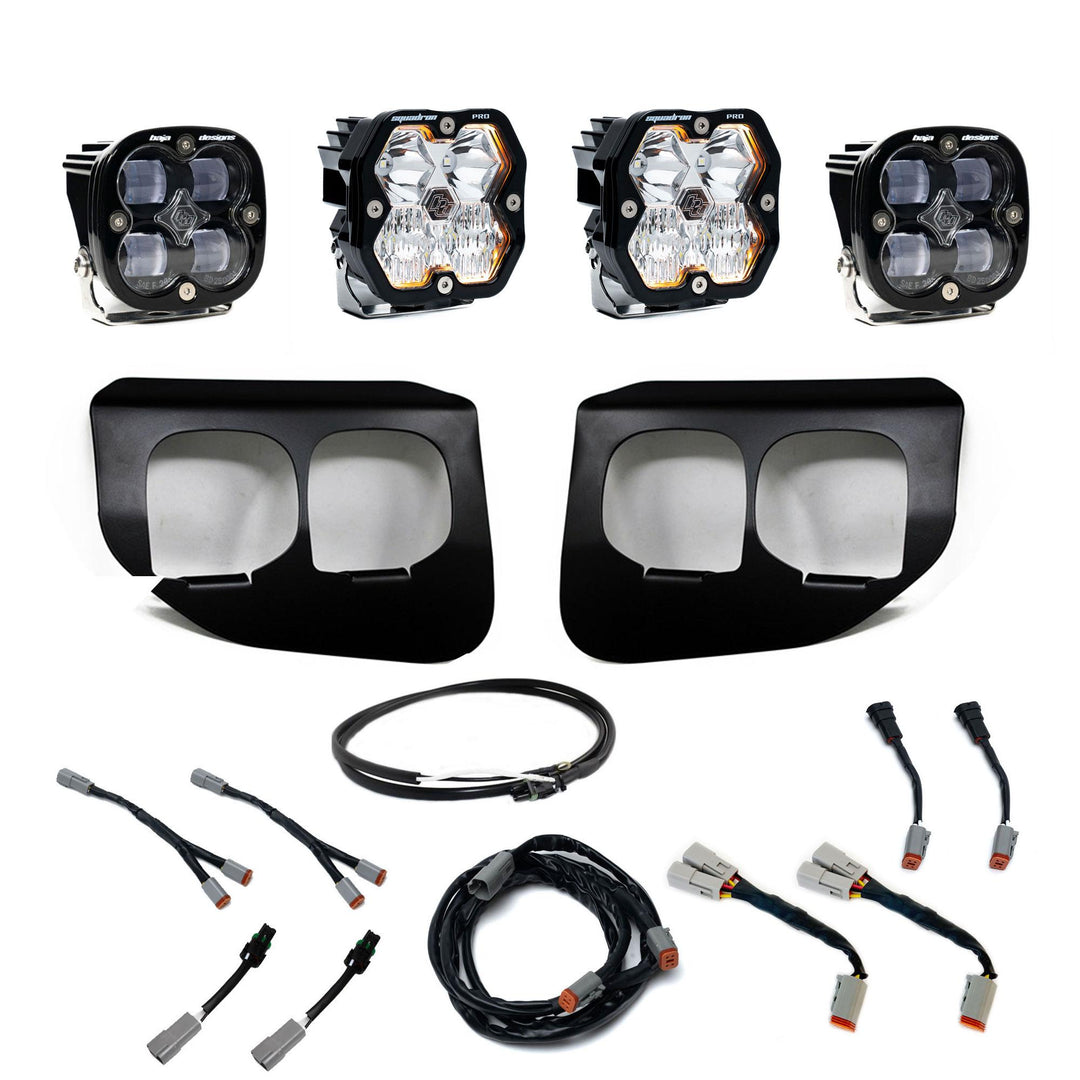 Squadron 2.0 Pro/Squadron Sae Dual Fog Pocket Light Kit Ford 2020-22 F-250/350 Super Duty Clear Upfitter 44-0039-UP