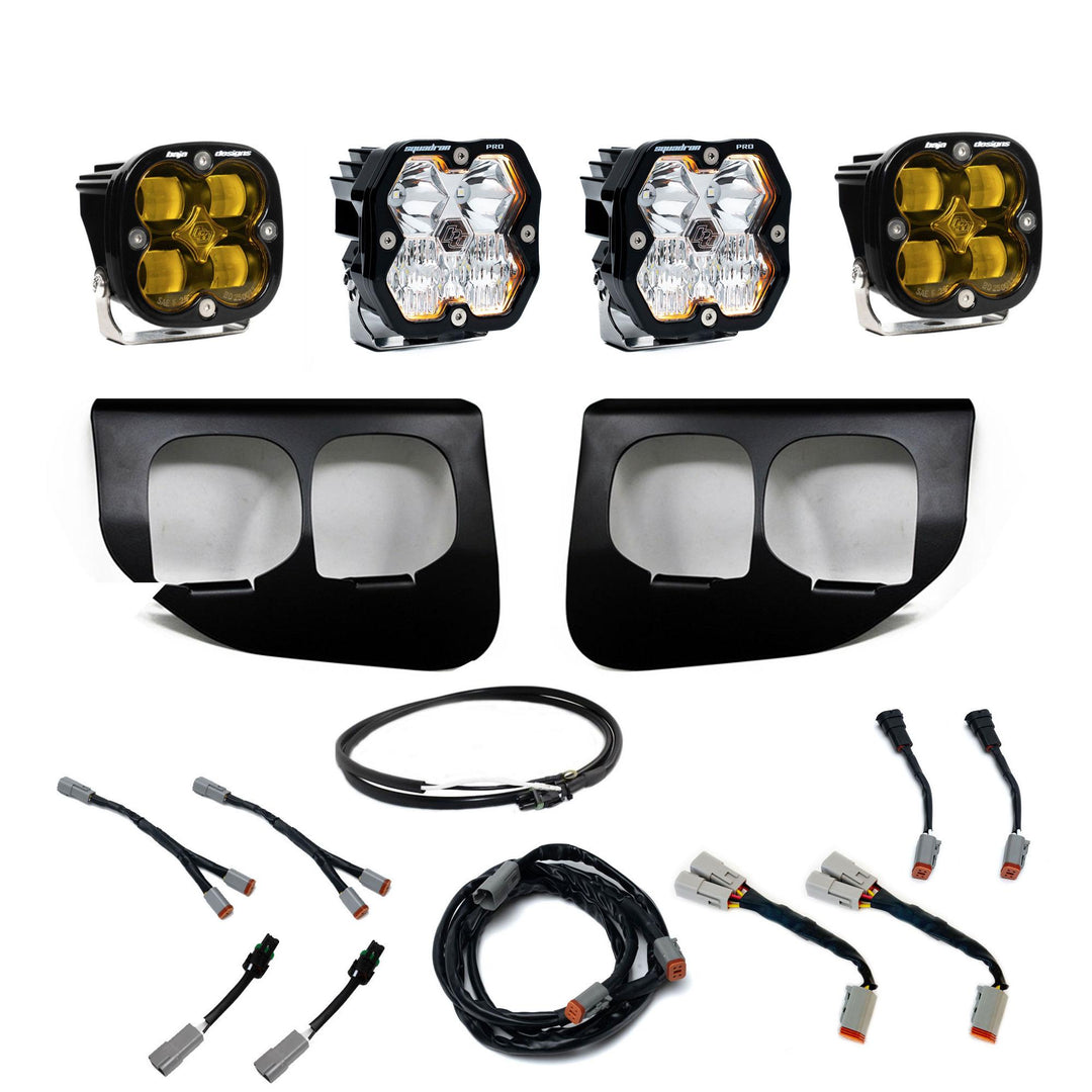 Squadron 2.0 Pro/Squadron Sae Dual Fog Pocket Light Kit Ford 2020-22 F-250/350 Super Duty Baja Amber Upfitter 44-0040-UP