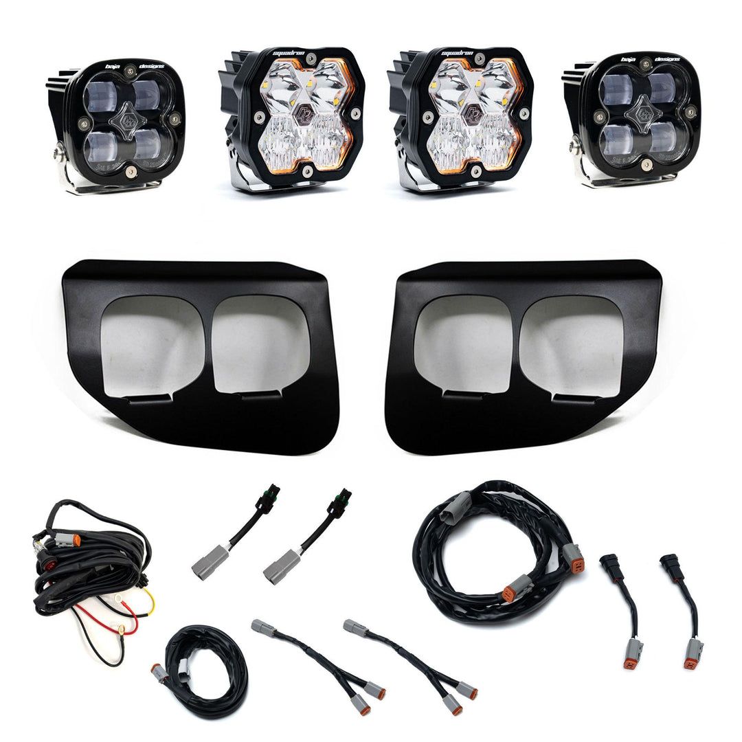 Squadron 2.0 Sport/Squadron Sae Dual Fog Pocket Light Kit Ford 2020-22 F-250/350 Super Duty Clear Toggle 44-0041