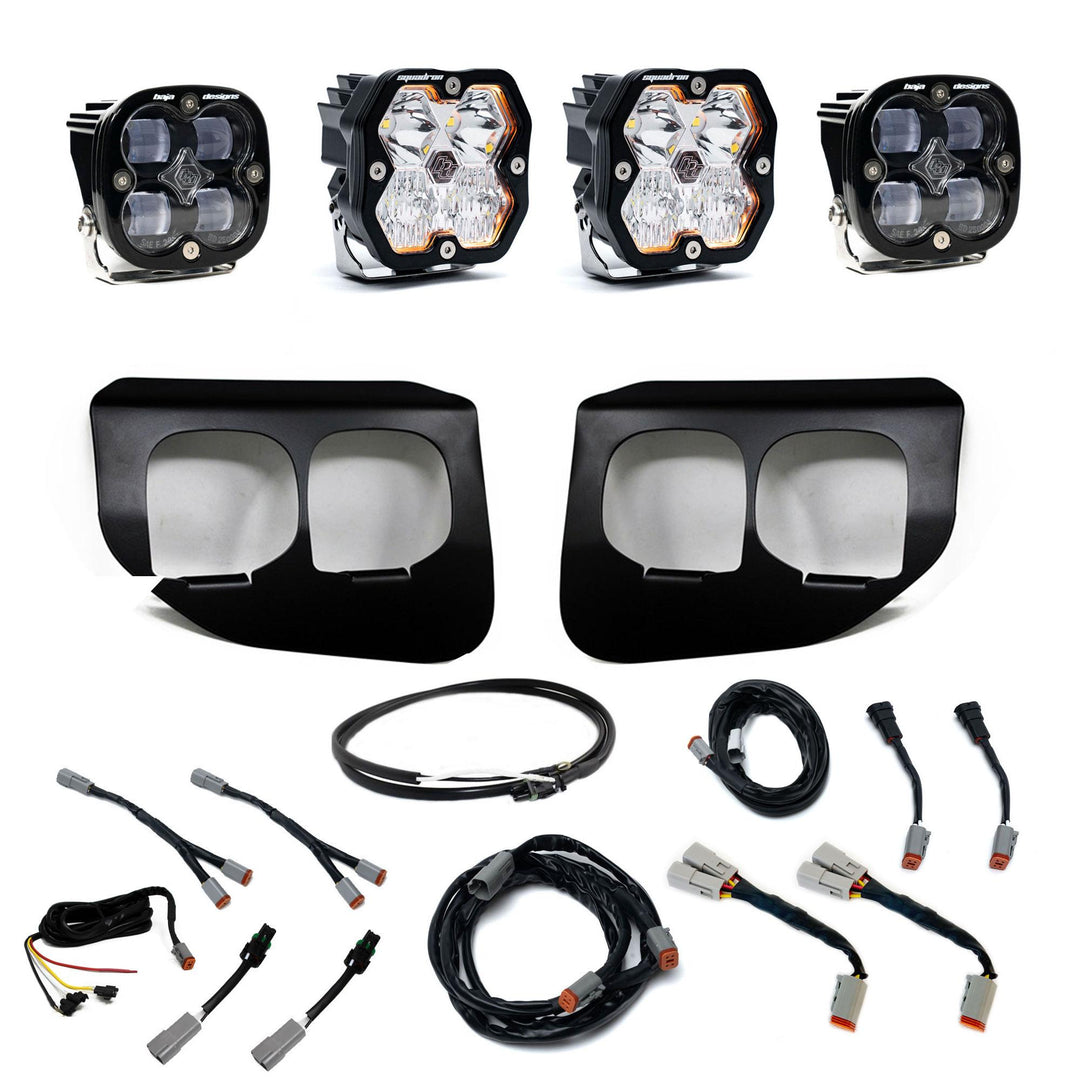 Squadron 2.0 Sport/Squadron Sae Dual Fog Pocket Light Kit Ford 2020-22 F-250/350 Super Duty Clear Upfitter 44-0041-UP