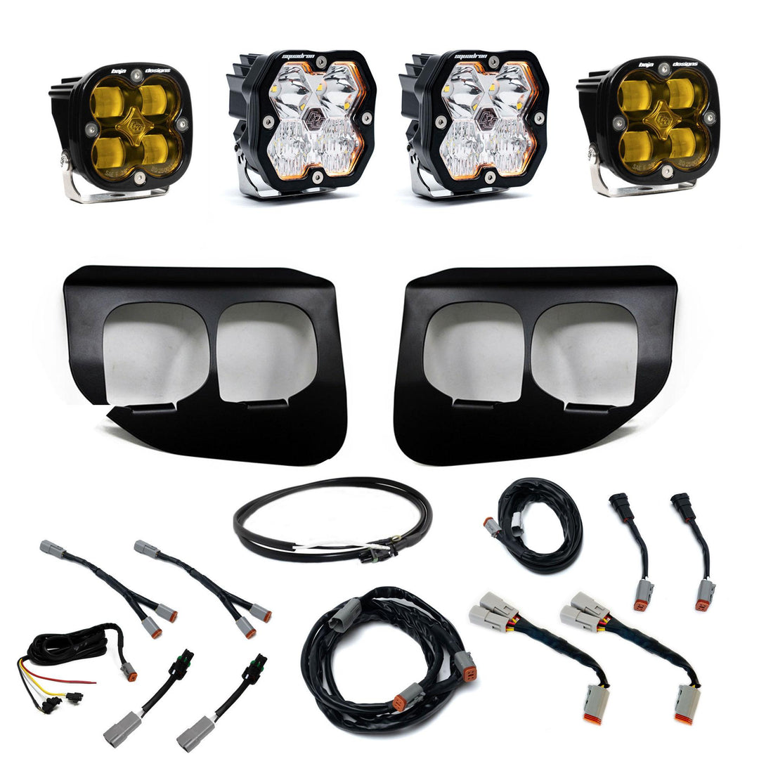 Squadron 2.0 Sport/Squadron Sae Dual Fog Pocket Light Kit Ford 2020-22 F-250/350 Super Duty Baja Amber Upfitter 44-0042-UP