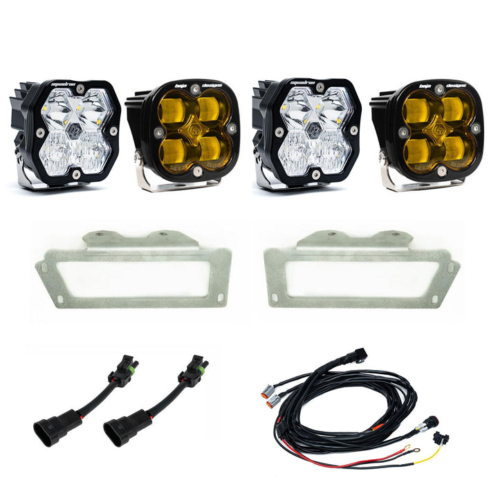 Squadron 2.0 Sport/Squadron Sae Dual Fog Pocket Light Kit Ram 2009-12 1500 2010-18 2500/3500 Baja Amber 44-0053