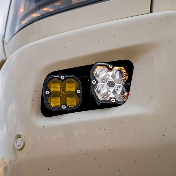 Squadron 2.0 Sport/Squadron Sae Dual Fog Pocket Light Kit Ram 2009-12 1500 2010-18 2500/3500 Baja Amber