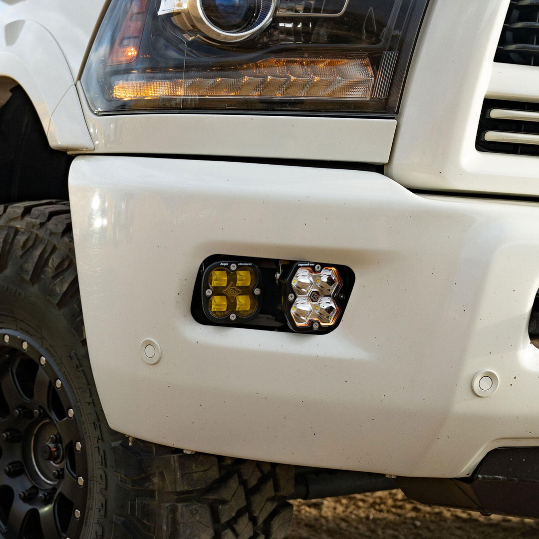 Squadron 2.0 Sport/Squadron Sae Dual Fog Pocket Light Kit Ram 2009-12 1500 2010-18 2500/3500 Baja Amber