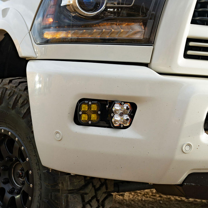 Squadron 2.0 Sport/Squadron Sae Dual Fog Pocket Light Kit Ram 2009-12 1500 2010-18 2500/3500 Baja Amber