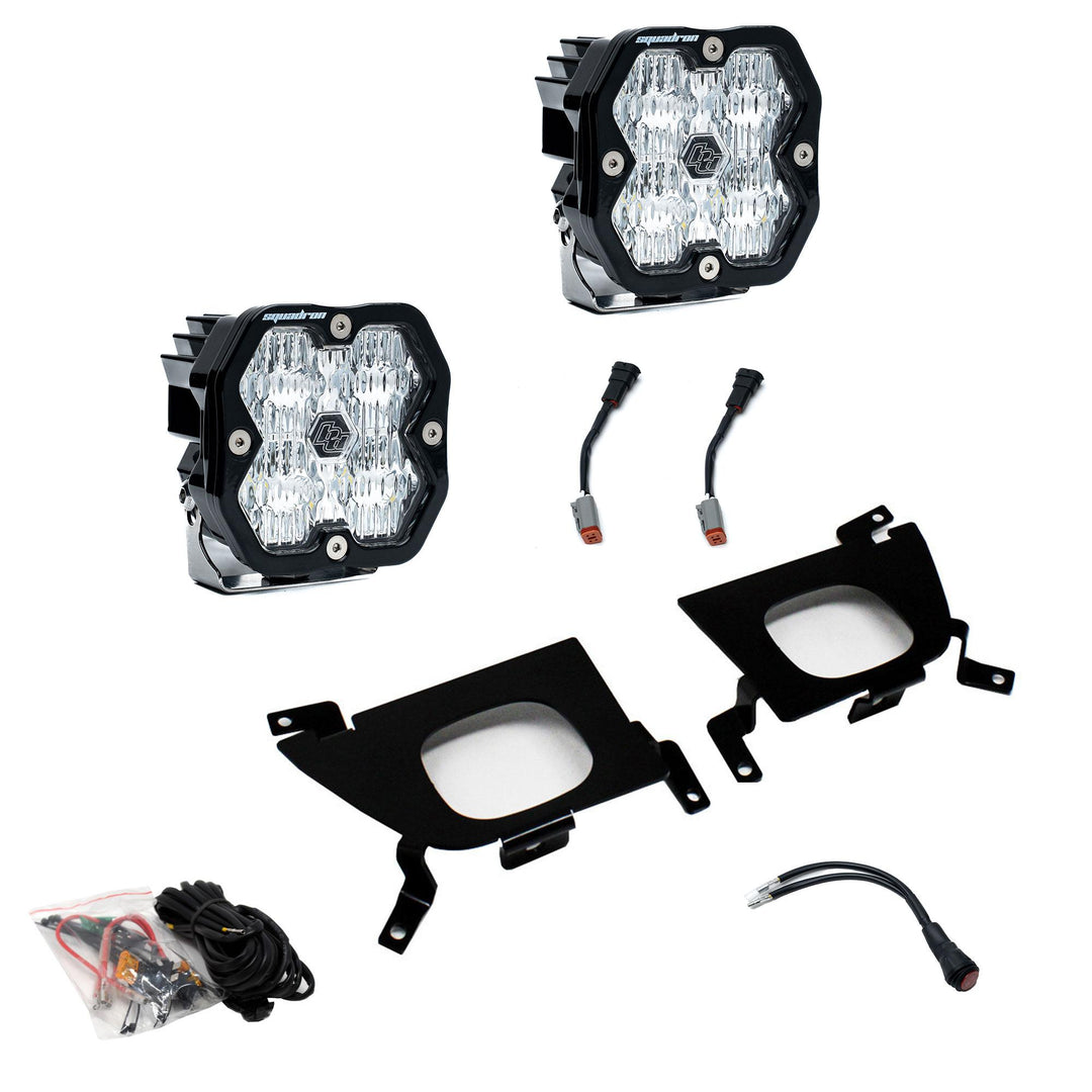 Squadron 2.0 Sport Fog Pocket Light Kit Chevy 2019-22 Silverado 1500 2020-22 2500HD/3500HD Clear 44-0055