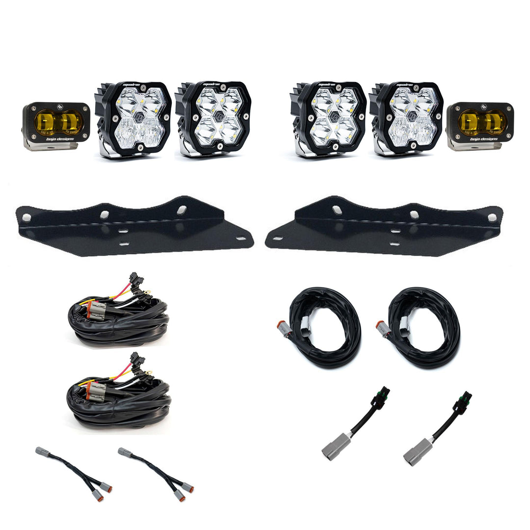 Squadron 2.0 Sport/S2 Sae Sportman Fog Pocket Light Kit Ford 2017-20 F-150 Raptor Baja Amber 44-0061