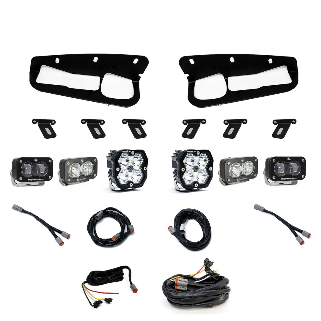 Squadron 2.0 Sport/S2 Sport/S2 Sae Sportman Fog Pocket Light Kit Ford 2021-27 Bronco 2022-24 Bronco Raptor w/ Steel Bumper Clear Upfitter 44-0081-UP