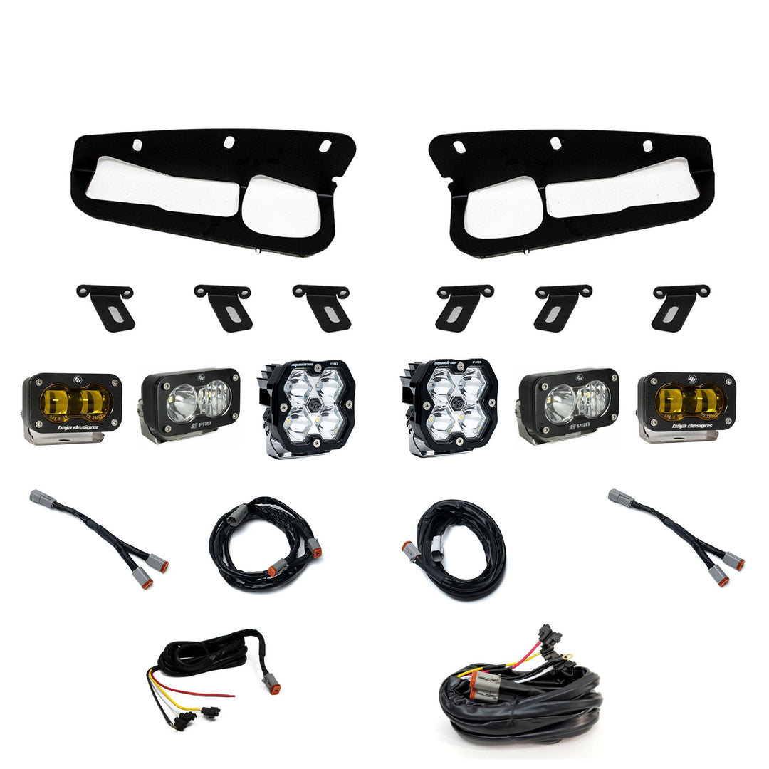 Squadron 2.0 Pro/S2 Pro/S2 Sae Pro Fog Pocket Light Kit Ford 2021-27 Bronco 2022-24 Bronco Raptor w/ Steel Bumper Baja Amber Upfitter 44-0084-UP