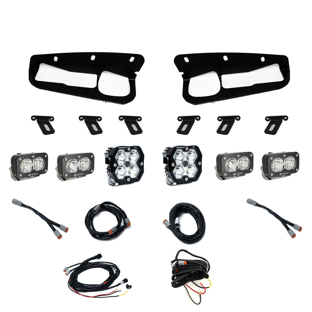 Squadron 2.0 Pro/Dual S2 Sport Fog Pocket Light Kit Ford 2021-27 Bronco 2022-24 Bronco Raptor w/ Steel Bumper Toggle 44-0085