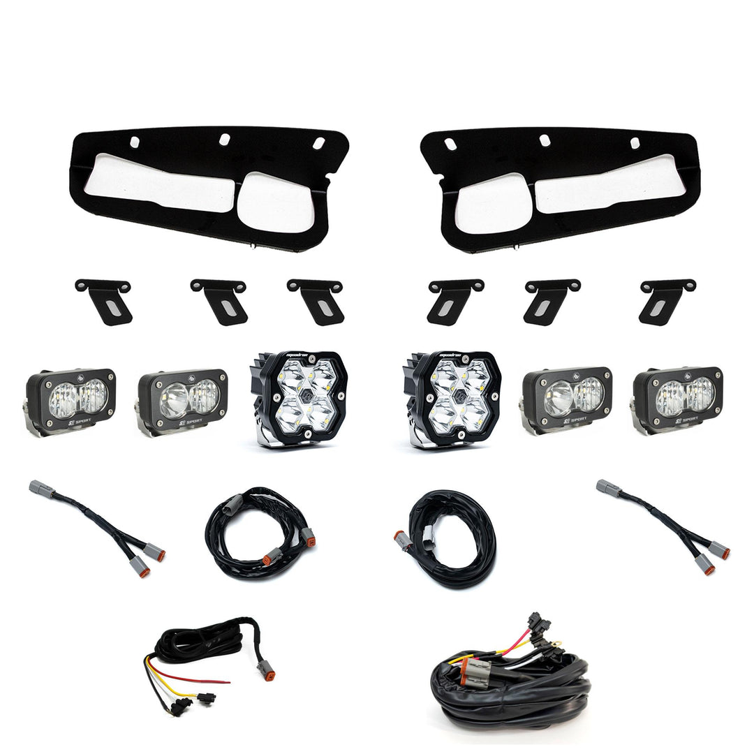 Squadron 2.0 Sport/Dual S2 Sport Sportmen Fog Pocket Light Kit Ford 2021-27 Bronco 2022-24 Bronco Raptor w/ Steel Bumper Upfitter 44-0086-UP