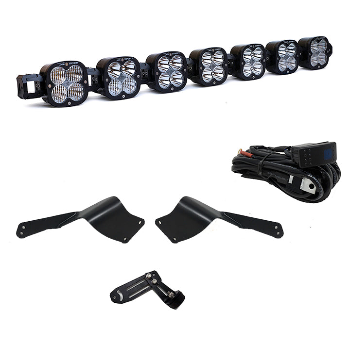7XL Pro Linkable LED Light Bar Roof Mount Kit for Can-Am Maverick X3 2017-2024 (Light Pattern Multi-Pattern, Clear) 44-7088