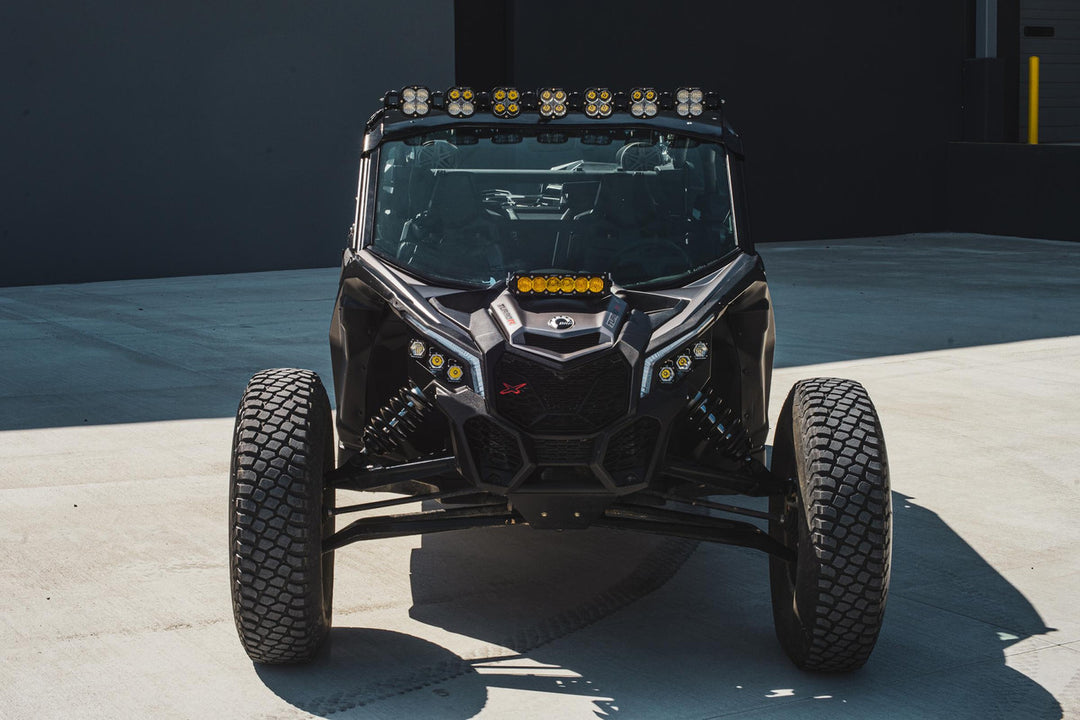 7XL Pro Linkable LED Light Bar Roof Mount Kit for Can-Am Maverick X3 2017-2024 (Light Pattern Multi-Pattern, Clear)