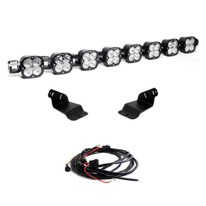 8XL Pro Linkable LED Light Bar Roof Mount Kit for Ford Bronco 2021-2026 Bronco Raptor 2022-2026 (Light Pattern Multi-Pattern Clear Upfitter Wiring) 44-7770-UP