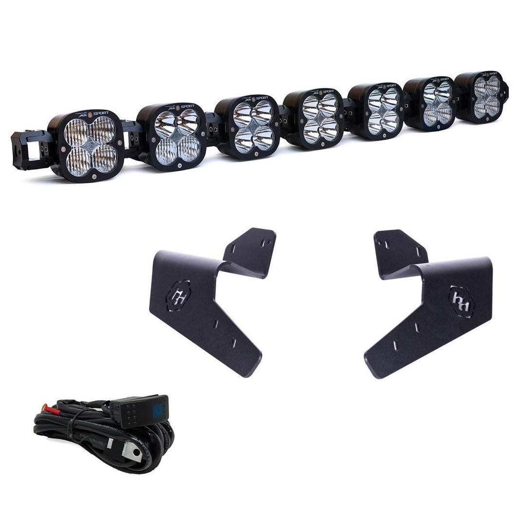 7XL Pro Linkable LED Light Bar Roof Mount Kit for Can-Am Maverick R 2024-2025 (Light Pattern Multi-Pattern, Clear) 44-7892