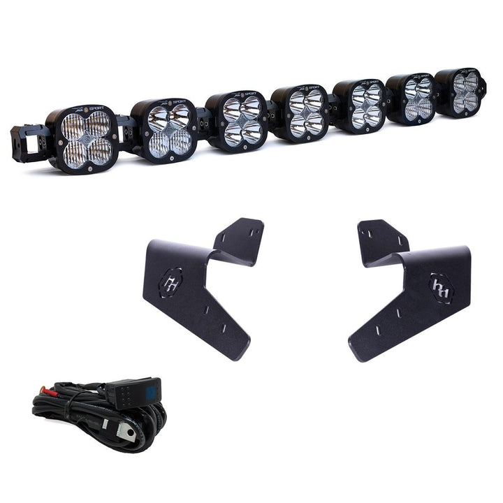 7XL Pro Linkable LED Light Bar Roof Mount Kit for Can-Am Maverick R 2024-2025 (Light Pattern Multi-Pattern, Clear) 44-7892