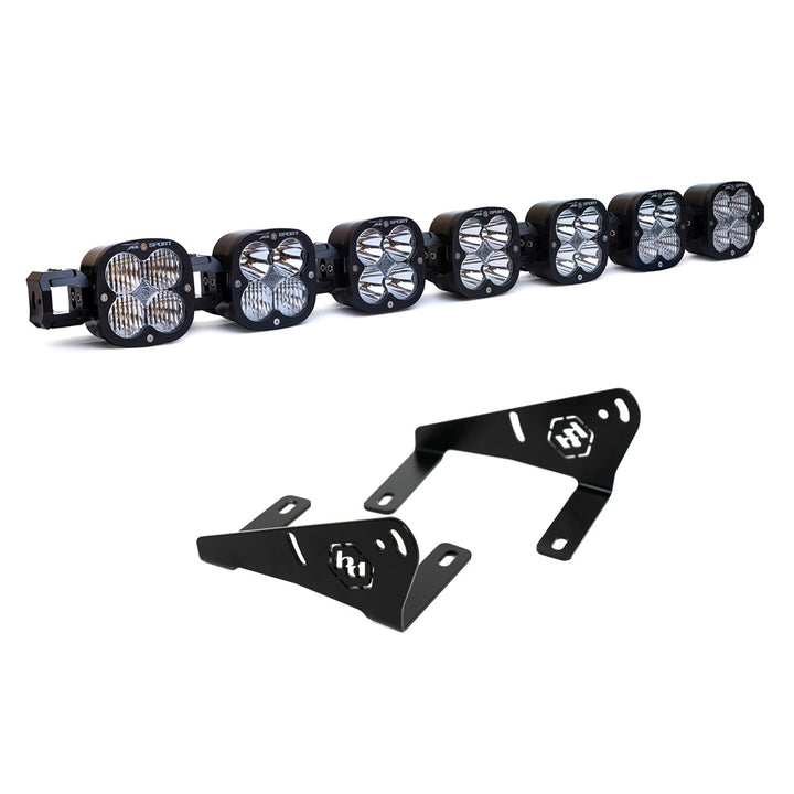 7XL Pro Linkable LED Light Bar Roof Mount Kit for Polaris RZR Pro R 2022-2025 (Light Pattern Multi-Pattern, Clear) 44-8094