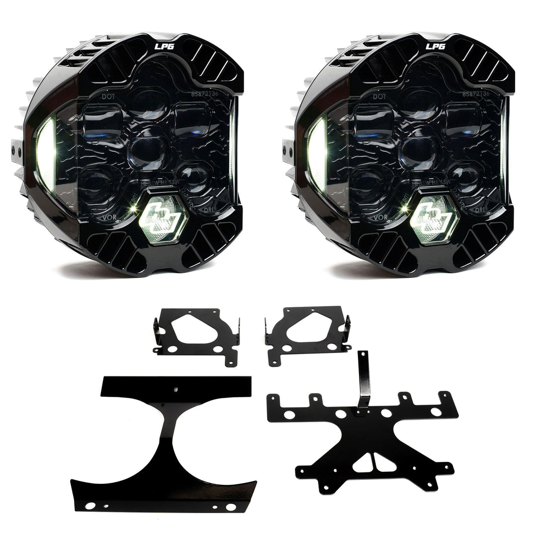 DOT LP6 LED Headlight Kit 2015-2024 Harley Davidson Road Glide (White) 44-8112