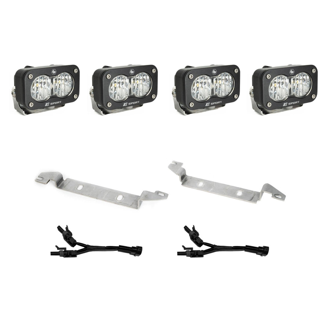 S2 Sport OEM Fog Light Replacement Kit 2025-On Toyota 4Runner Non-TRD Pro Clear 44-8280