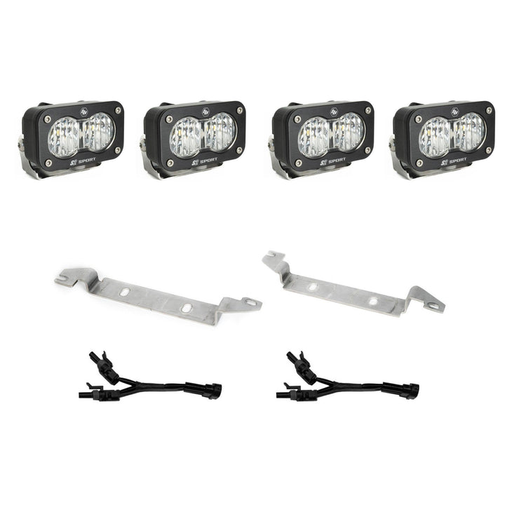 S2 Sport OEM Fog Light Replacement Kit 2025-On Toyota 4Runner Non-TRD Pro Clear 44-8280