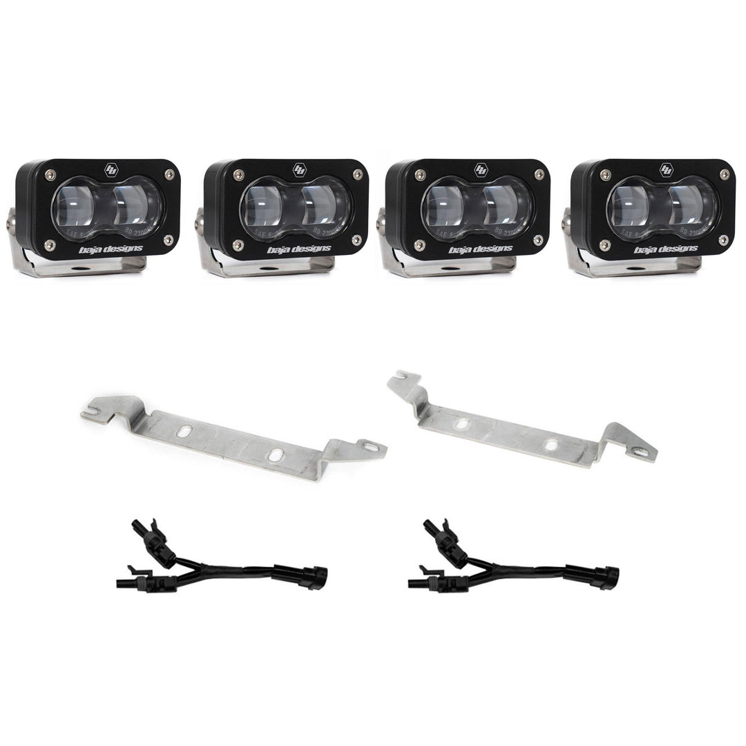 S2 SAE OEM Fog Light Replacement Kit 2025-On Toyota 4Runner Non-TRD Pro Clear 44-8282
