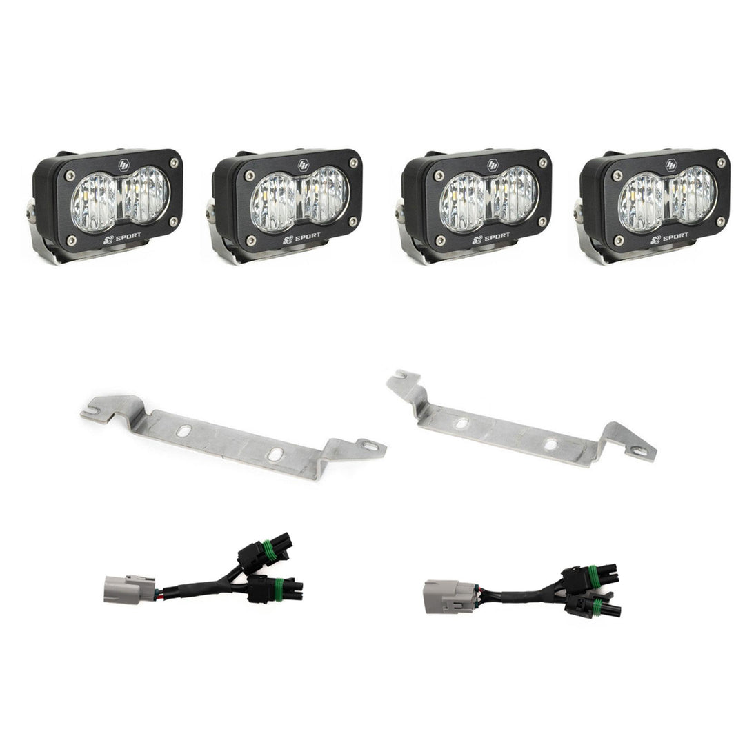 S2 Sport OEM Fog Light Replacement Kit 2024-on Toyota Tacoma TRD Pro/Trailhunter Clear 44-8288
