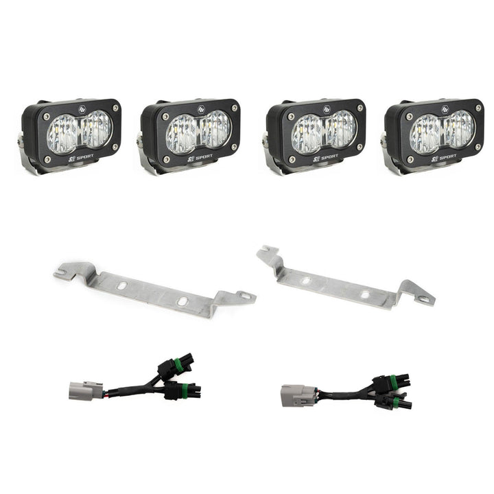 S2 Sport OEM Fog Light Replacement Kit 2024-on Toyota Tacoma TRD Pro/Trailhunter Clear 44-8288