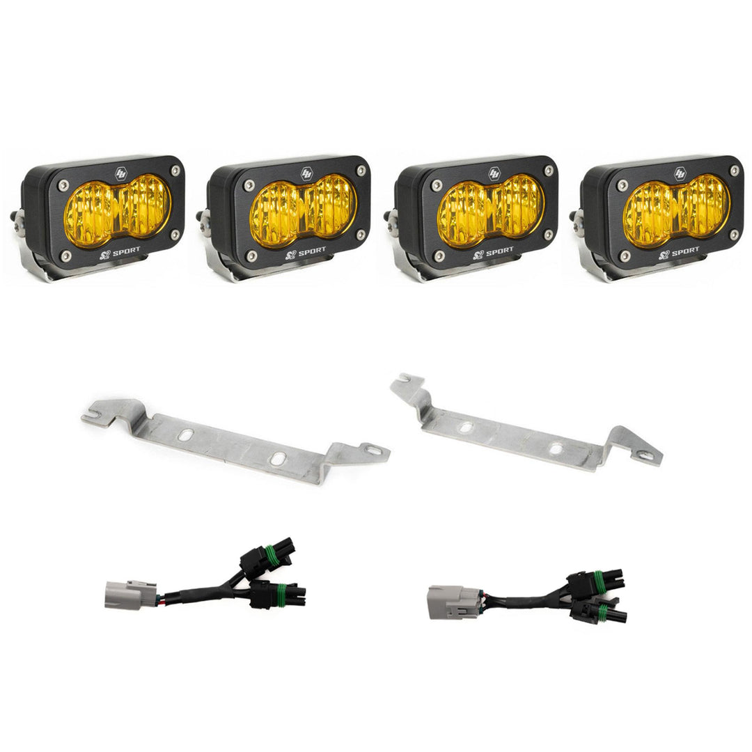 S2 Sport OEM Fog Light Replacement Kit 2024-on Toyota Tacoma TRD Pro/Trailhunter Amber 44-8289