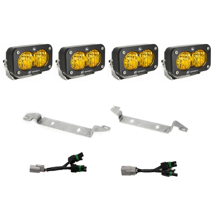 S2 Sport OEM Fog Light Replacement Kit 2024-on Toyota Tacoma TRD Pro/Trailhunter Amber 44-8289