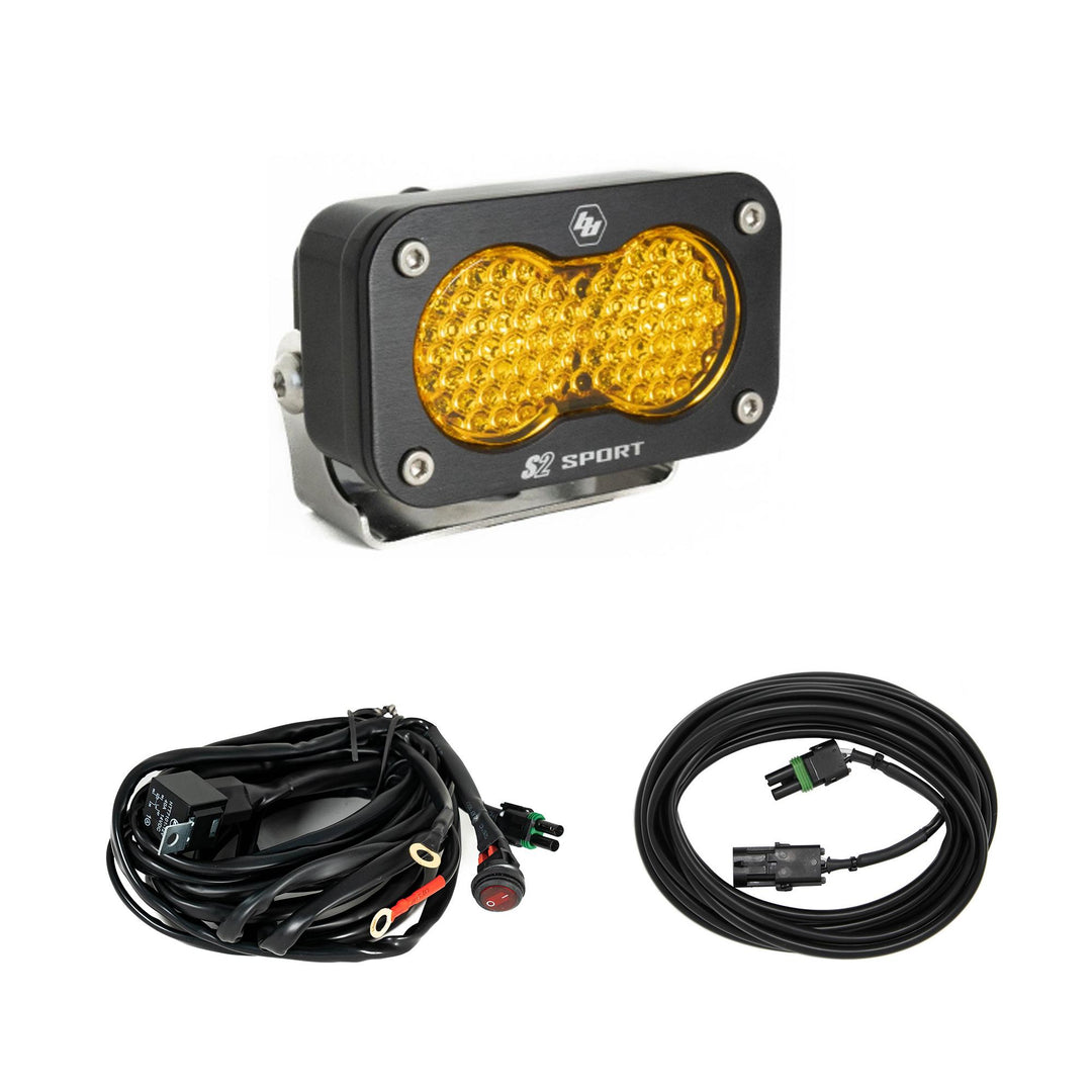 S2 Sport Universal Chase Light Kit Work/Scene Baja Amber 44-8292