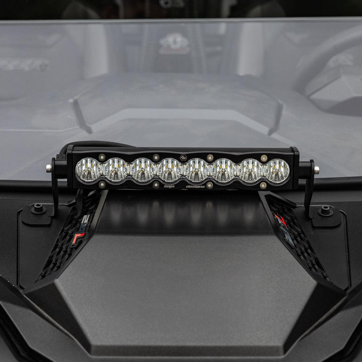 S8 10 Inch Light Bar Hood Mount Kit Polaris 2025 RZR ProR; ProS; ProXP, Clear