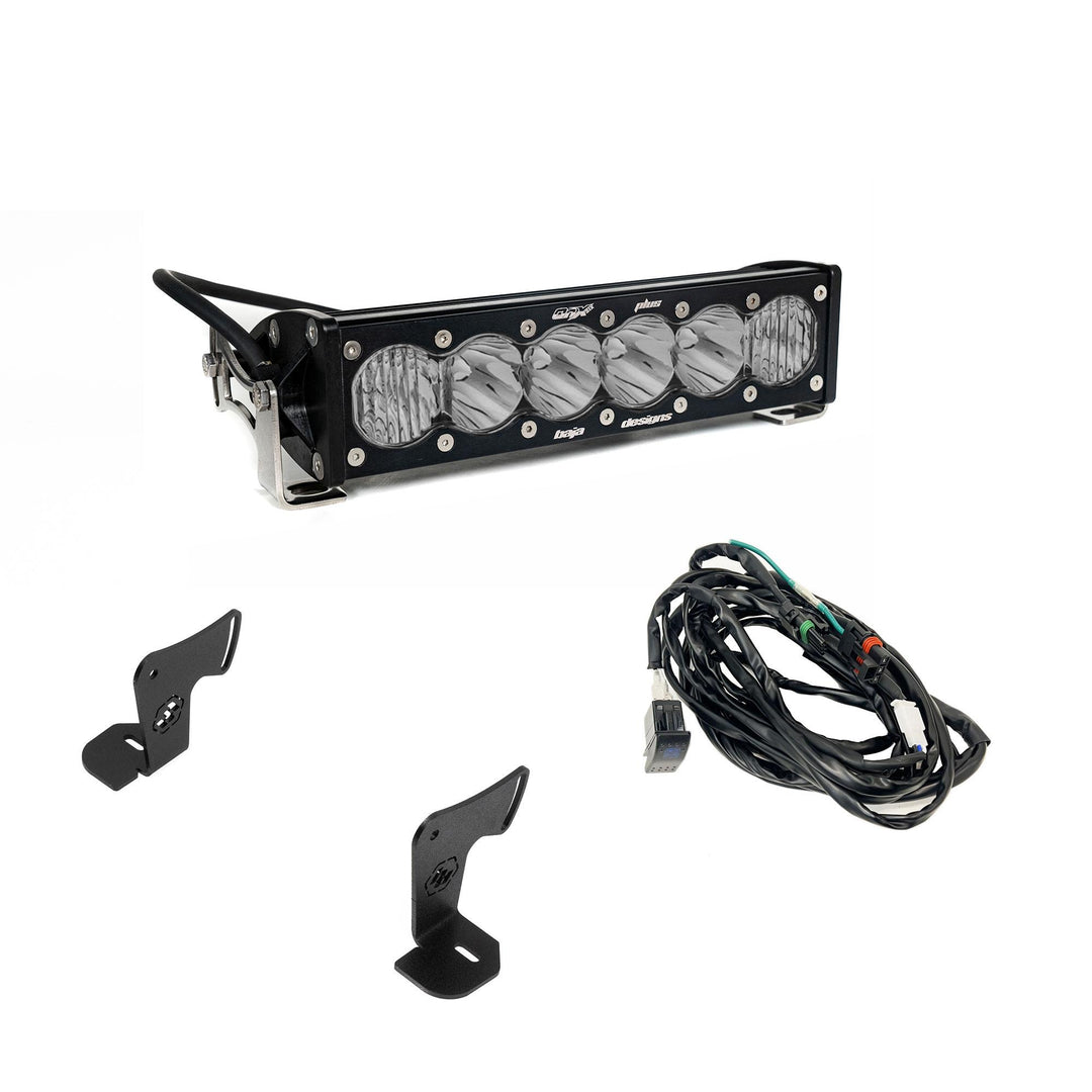 OnX6+ 10 Inch Light Bar Hood Mount Kit Polaris 2025 RZR ProR; ProS; ProXP, Clear 44-8301