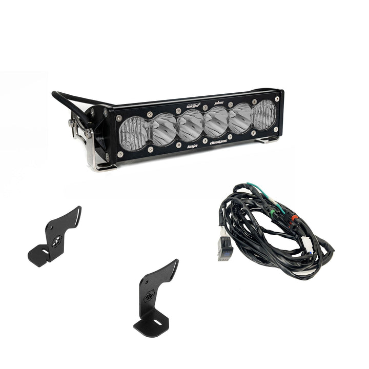 OnX6+ 10 Inch Light Bar Hood Mount Kit Polaris 2025 RZR ProR; ProS; ProXP, Clear 44-8301