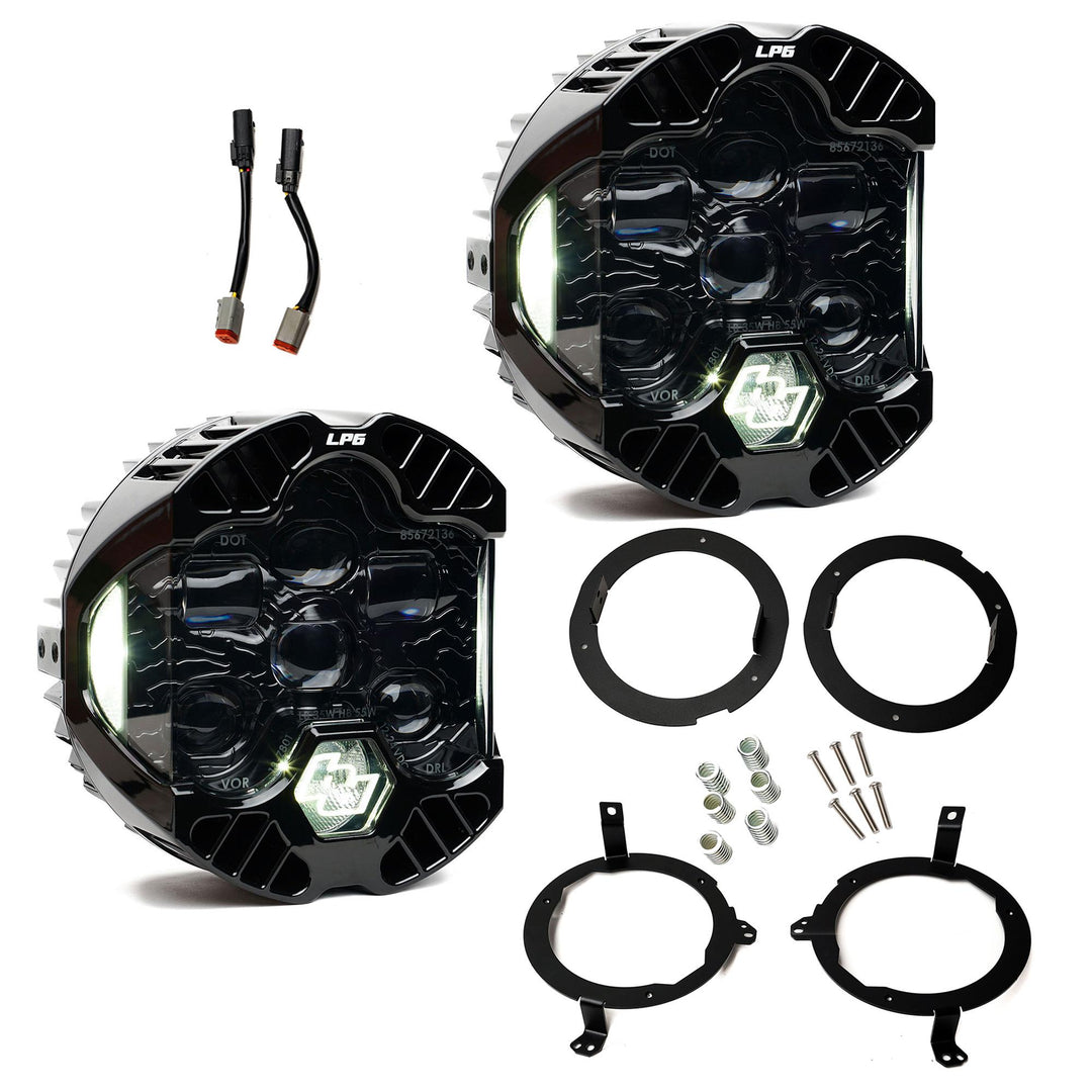 DOT LP6 LED Headlight Kit Jeep 2018-2025 Wrangler JL 2020-2025 Gladiator JT w/LED Headlights (White) 44-8309