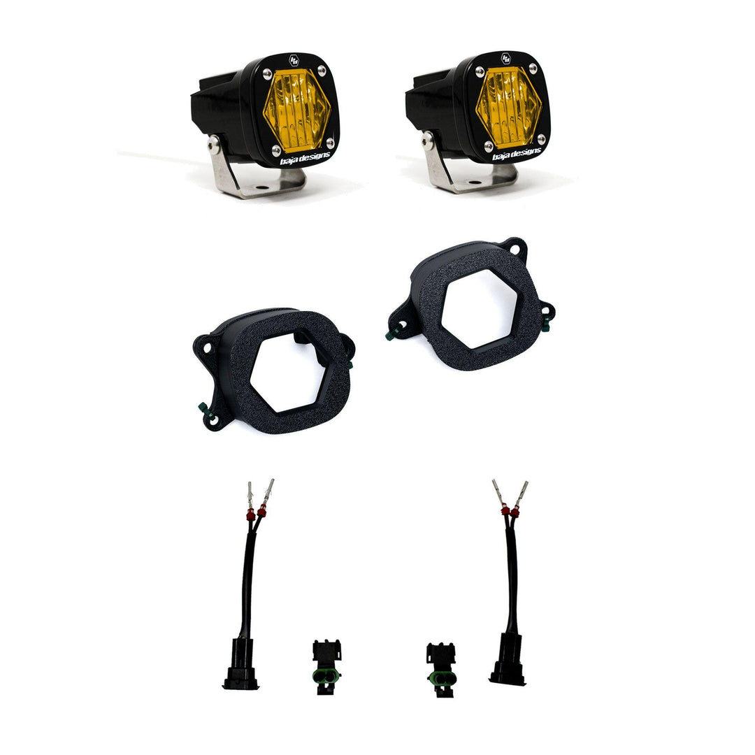 S1 Fog Pocket Light Kit Ford Ranger Raptor 2024-2026 (Wide Cornering Baja Amber) 44-8359