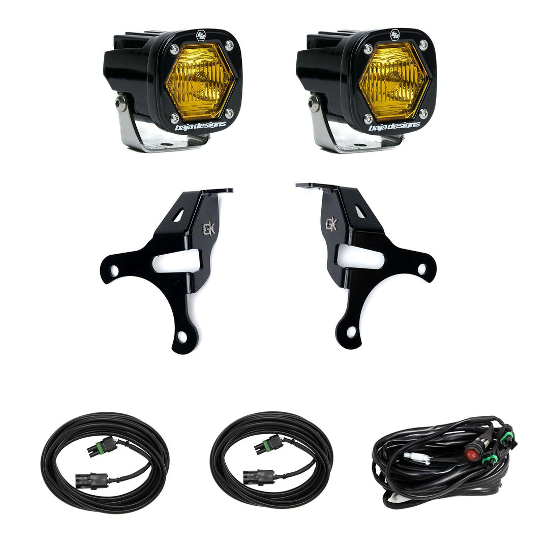S1 Knuckle Pods Light Kit 2018-2026 Jeep JL Wrangler/JT Gladiator (Trail Baja Amber) 44-9588